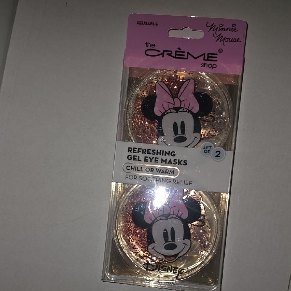 The Crème Shop x Disney Minnie Mouse Pink Gel Eye Masks - Set of 2